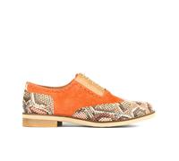 Embassy London Vivienne - Coral Snake - Women's oxford shoe with coral & snake effect leather combo - UK 11 / EU 44 / US 13