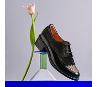 Embassy London Women's Retro Tone - Black & Grey Diamond | Size: 5 Embassy London Black 5