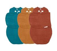 embe Swaddle Bundle for Babies 0-3 Months | 5-14 lbs Rust/Sand/Spruce