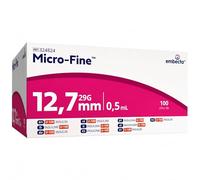 Embecta Micro-Fine 0.5ml U-100 with 29G 12.7mm Syringe | Multipurpose Use Syringe | Model No: 324824 | Latex-Free, CE Certified, Pack of 100