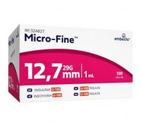 Embecta Micro-Fine 1ml U-100 with 29G 12.7mm Syringe | Multipurpose Use Syringe | Model No: 324827 | Latex-Free, CE Certified, Pack of 100