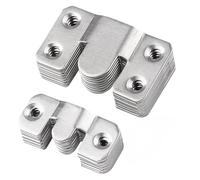 Embedded Bracket，Flush Mount Brackets 30pcs Picture Frame Hooks Wall Hanger Flush Hanging Buckle Furniture Interlock Bracket Joint Connector(L)