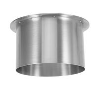 Embedded Built-in Trash Chute Cover, Stainless Steel Countertop Trash Chute, Round Recessed Garbage Slot, Bottomless Built-in Trash Bin, Brushed Finish Waste Chute for Kitchen Restaurant,130mm(150mm)