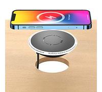 Embedded Desktop Wireless Charger, QI Standard Wireless Fast Charging Station 5W 7.5W 10W 15W Invisible Wireless Charger Compatible with iPhone 16/15/14/13/12/11/AirPods etc