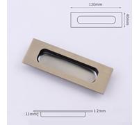 Embedded Door Handle Made of Stainless Steel, Perfect for Concealed Sliding Doors in Wardrobe Settings (Square green ancient)