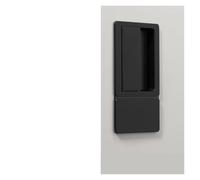 Embedded Door Lock Silent Flat handleless Double-Sided Invisible Magnetic Bedroom Interior Without Key(Matte Black)