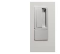 Embedded Door Lock Silent Flat handleless Double-Sided Invisible Magnetic Bedroom Interior Without Key(Sand Nickel)