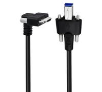 Embedded Enclosure Type-C to USB Panel Cable, Thumb Screw Host Plug for Clean Internal Wire Runs, Cabinets, and Builds Panel Mount Cable Type C Usb Data Extension Thumb Screw Host Plug Kiosk Enclosure