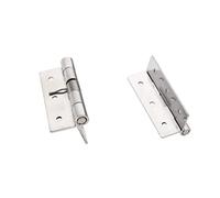 Embedded Furniture Hinges Clip On Butt Hinge 304 Stainless Steel Marine Home Boat Adjustable Cabinet Door Hinges 90° Buffer 60x15mm Pack of 2