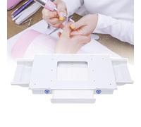 Embedded Nail Dust Collector,4 Fans Nails Filter Vacuum Cleaner， Desktop Fan Dust Removal Nail Supplies,For Acrylic Nail