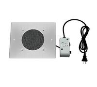 Embedded Nail Dust Collector, Professional Nail Vacuum Cleaner Built in Desktop, 60W Powerful Low Noise Nail Vacuum Suction Machine with Dust Bags for Nail Salon Home, Silver 220V