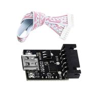 Embedded Project Download Interface with USB Module and Pin Cable Tail for Debug Routine Setup, Learning Exercises, Portable Service Visits Usb Ttl Converter Programmer Board Debug Tool Learner