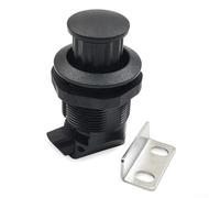 Embedded Push-Type Door Lock for RV Yacht Cabinet Cupboard Drawer Chassis, Black or Silver Plastic Metal Construction, Keyless Press-to-Lock(Black)