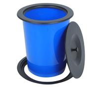 Embedded round Trash Can Lid Replacement 8l 304 Stainless Steel | Liftable Flip Top, PVC Grommets, for Cabinets and Sinks, Bar and Bathroom Use, Easy Disposal