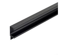 Embedded Slotted Handle 300mm Aluminium Alloy Black Cabinet Door Pull for Kitchen Cupboard Wardrobe Furniture(black 400 mm)