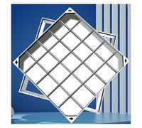 Embedded Square Manhole Cover and Frame for Yard and Sidewalk Septic Tanks