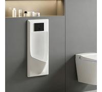 Embedded Wall Mounted Men's Urinal, Intelligent Sensor Flush, Spill Proof & Anti-Odor Ceramic, for Bathroom Hotel Garage