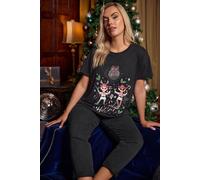 Embellished Novelty T-Shirt Yours Black 38-40