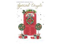 Embellished to A Special Couple Champagne Hand-Finished Christmas Greeting Card XCDC436