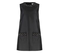 Embellished Trim Mini Dress- female- Self Portrait- Short Dresses- Black- S- Dresses S