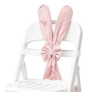 Embellishments For Chairs - Easter Elastic Decorations - Rabbit Ear Design Chair Bows For Parties With Elastic Bands - Home Restaurant Furniture Parties Bar Chairs and Gatherings