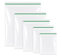 Ember Edge 35x35mm (1.38x1.38 Inch) Mini Clear Zip Lock Bags (100 Pack), Tiny Resealable Plastic Baggies, Strong Grip Seal for Jewellery, Beads, Pills, Seeds and Craft Storage