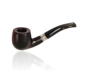 Ember Edge Wooden Pipe, 100% Handmade Tobacco Smoking Pipe, Ideal for Beginner Cigars to Smoke. Includes 1 Pipe Pouch, Filters Pack, and 2 Pipe Screens for a complete smoking experience.