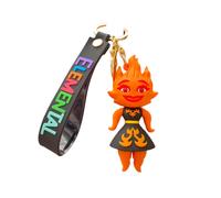 (Ember) Ember Wade Elemental Keychain Bag Pendant Cartoon Keyring Accessories Gift Decor