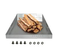 Ember Holder Tray - Adjustable Steel Fireplace Tool | Rust-Proof Ash Catcher with Screw Pack, Fireplace Accessory for Log Burners, Wood Burning Stoves and Indoor Fire Pits, Rust-Resistant Accessory