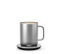 Ember Temperature Control Smart Mug 2, 10 Oz, App-Controlled Heated Coffee Mug with 80 Min Battery Life and Improved Design, Stainless Steel
