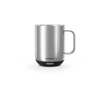 Ember Temperature Control Smart Mug 2 - 295 millilitre App-Controlled and Rechargeable Heated Coffee Mug with Intelligent LED Display, 1.5-hr Battery Life and Improved Design, Stainless Steel
