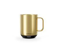 Ember Temperature Control Smart Mug 2-295 ml App-Controlled and Rechargeable Heated Coffee Mug with Intelligent LED Display, 1.5-hr Battery Life and Improved Design, Gold