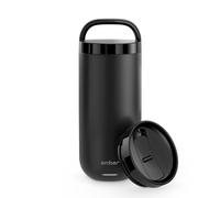 Ember Temperature Control Smart Tumbler - 473 ml App-Controlled and Rechargeable Travel Mug - Stainless Steel Insulated Coffee Flask with Leakproof Lids - 3-hr Battery Life, Black