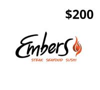 Embers Restaurant USD 200 Gift Card US