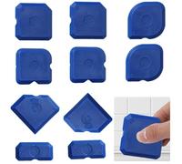 Embhlitfe 10Pcs Silicone Seam Tools, Durable and Reusable Silicone Smoothing Tool, Silicone Sealant Finishing Tool Set for Kitchen Bathroom Floor Caulking and Sealing Projects