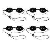 Embhlitfe 4 Pairs Tanning Goggles, Adjustable Protective Goggles for Red Light Eye Protection, Sunbed Eye Protection for Women, Suitable for Sunbathing,LED Light Therapy, Beauty