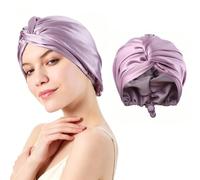 Embhlitfe Adjustable Silk Satin Hair Bonnet for Sleeping, Double Layer Breathable Hair Wrap for Women & Men with Curly, Natural, Braided, Straight Hair, Bonnet for Frizz Control & Protection