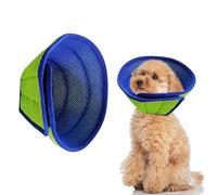 Embhlitfe Soft Dog Cone Collar After Surgery, Adjustable Neck Recovery Collar for Pets, Protective Head Cone for Dogs Prevent Licking with Soft Protect Edge (A, M)