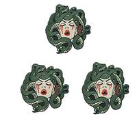 Embird Patch Embroidered Iron on Patches Pack The Bleeding Medusa CEO-Friendly Large Patches for Jackets Patch