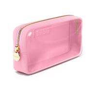 Embla Clear Makeup Bag for Women with Zipper Pouch, Clear Cosmetic Bag Organizer for Traveling, TSA Approved Travel Toiletry Bag, Travel Accessories Essentials, Large Makeup Bag for Purse - Black,