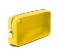 Embla Clear Small Makeup Bag for Purse Cute Mini Make Up Nylon Organizers Tiny Cosmetic Bags for Women Girls Little Toiletry Travel Pouches Zipper Skincare Pouch Organizer, Lemon, S, Clear Cosmetic