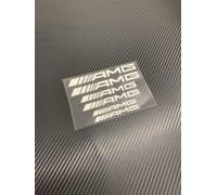 Emblem Badge Decal Logo for Mercedes-Benz AMG, Emblem Sticker Letters Sign Automobiles Logo Car Logo Auto Decorative,B