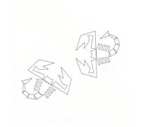 Emblem Badge Decal Logo Sticker for Abarth 595 Abarth 500 Abarth 124 Spider, Car Emblems Decals Sticker Badge Decoration Accessories,Carbon fiber look