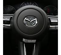 Emblem Badge Decal Logo Sticker for Mazda 2, Car Emblems Decals Sticker Badge Decoration Accessories,Carbon fiber look