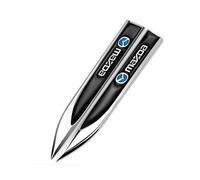 Emblem Badge Decal Logo Sticker for Mazda 2 III Sedan(DL) 2019-2022, Car Emblems Decals Sticker Badge Decoration Accessories,Bla-ck