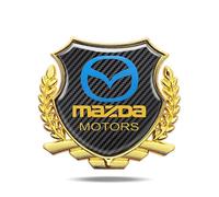 Emblem Badge Decal Logo Sticker for Mazda 3 2013-2019 2020 2021 2022 2023 2024, Car Emblems Decals Sticker Badge Decoration Accessories