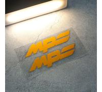 Emblem Badge Decal Logo Sticker for Mazda 3 BL BK BM BN BP 2006 2007 2009 2011 2014 2015 2016-2020, Car Emblems Decals Sticker Badge Decoration Accessories,Yellow