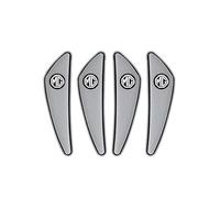 Emblem Badge Decal Logo Sticker for MG MG4 EV XPower 2023 2024, Car Emblems Decals Sticker Badge Decoration Accessories,Grey