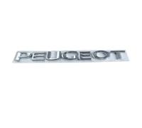 Emblem for Peugeot Partner 2008-2018, Letters Badge Decal Car Sign Emblem Letters Body Sticker Accessorie,A Silver