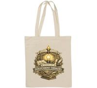 Emblem for Thought and Knowledge Natural Cotton Tote Bag White